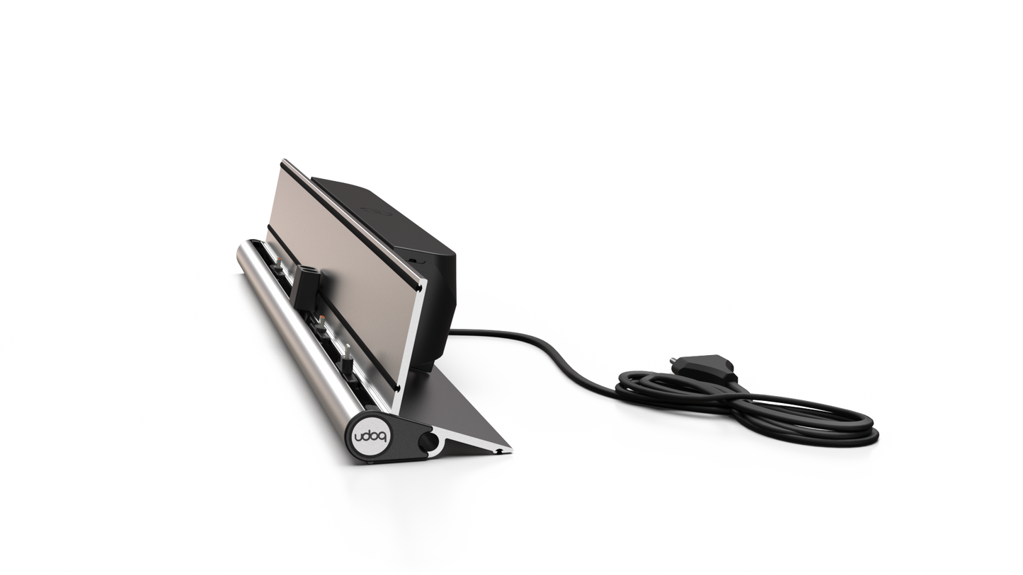 Apple iPad Pro side view with screen on