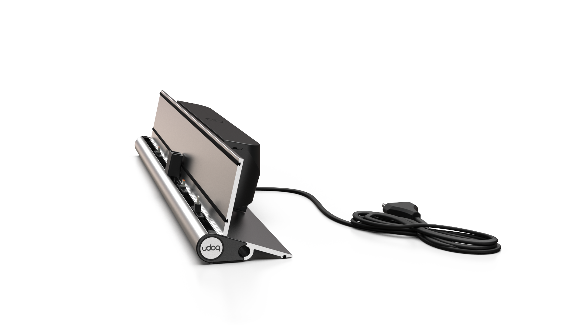 Apple iPad Pro side view with screen on