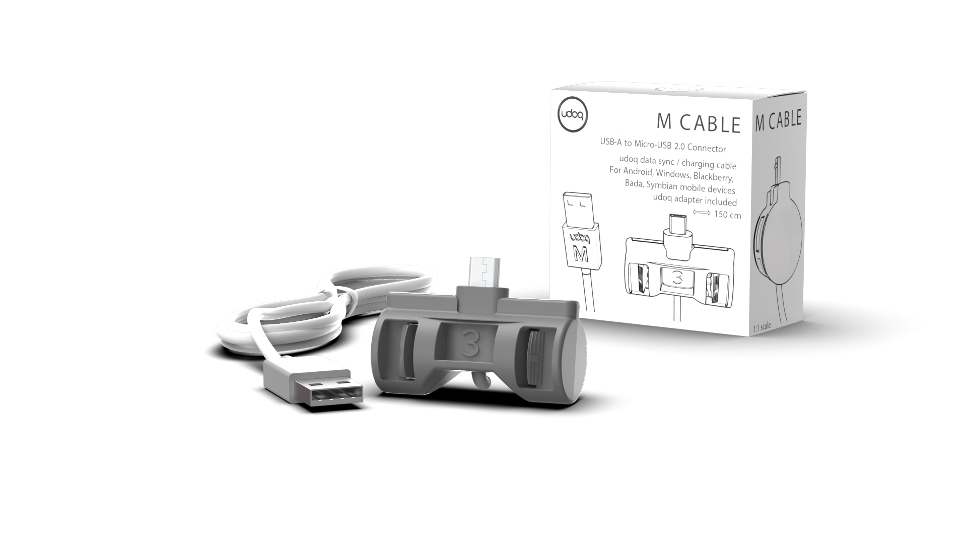 udoq magnetic cable with USB-C connector