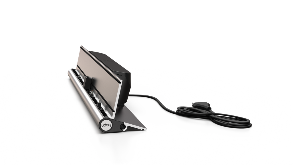 Apple iPad Pro side view with screen on