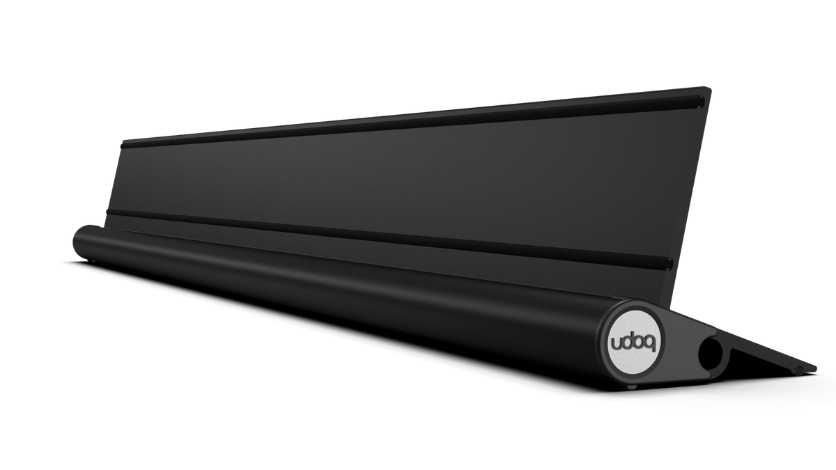 udoq 700 rail black, 70 cm modular aluminum charging rail, anodized finish