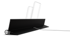 udoq 700 rail black side profile showing cable management