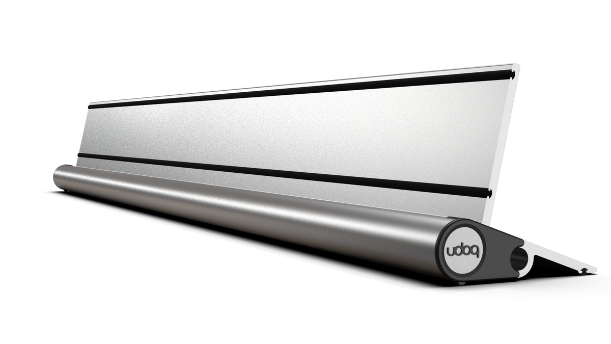 udoq 700 rail silver, 70 cm modular aluminum charging rail, made in Germany