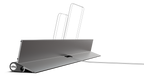 udoq 700 rail silver side profile, anodized finish