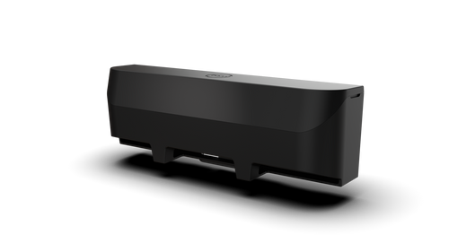 udoq Cable Box S on udoq 250 STARTER rail, conceals USB power supply